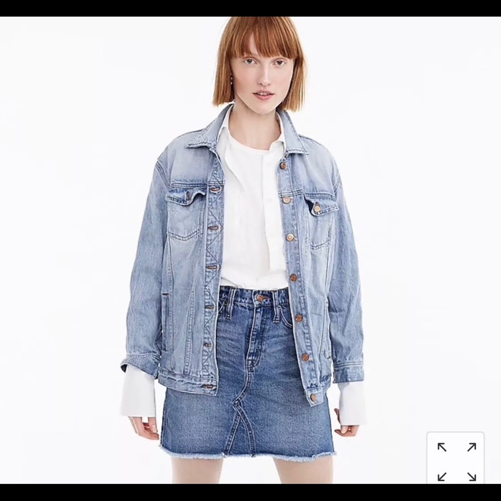 J. Crew Oversized Denim Jacket - Picture 3 of 4